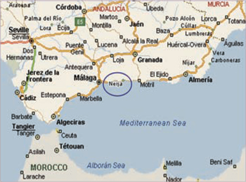 Carte de Nerja